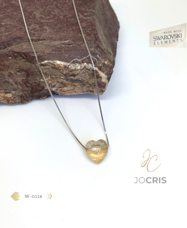 COLLAR CORAZON HECHO CON CRISTAL SWAROVSKI
