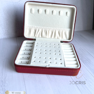 JOYERO ORGANIZADOR CON CIERRE BURDEO