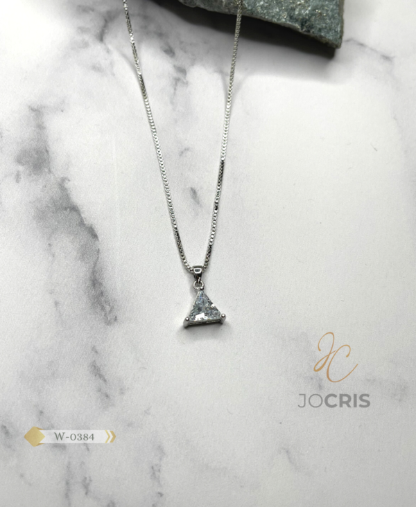 COLLAR CRISTAL PIRAMIDE 45 CM